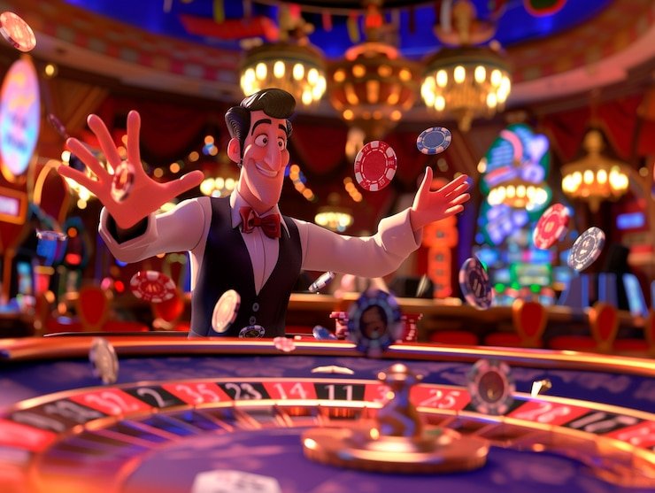 Pengguna bermain Live Casino baccarat dengan dealer nyata dalam platform situs23